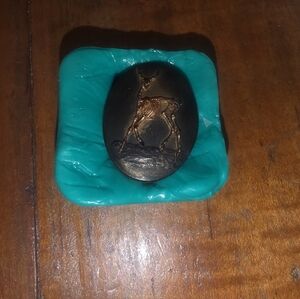 Deer Skelton Cameo Mold, Jewelry Making - Resin / Polymer Clay 30 x 40mm